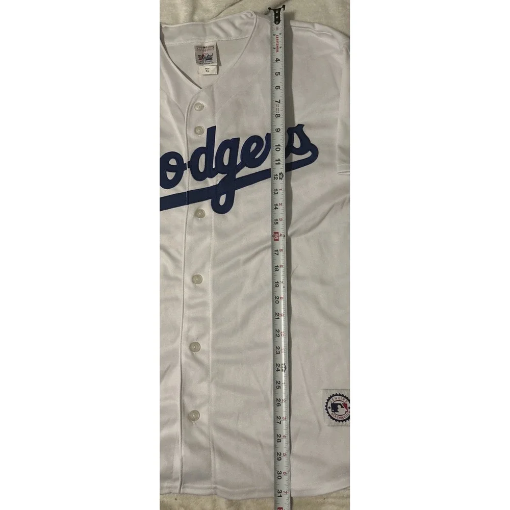 Vintage Majestic LA Dodgers Mesh Batting Jersey White Men's XLarge